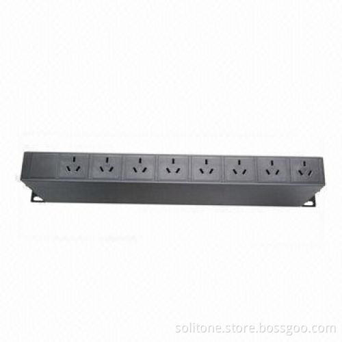 Power Distribution Units, China Plug Socket, 8-way, 16A, Suitable for 19-inch Network Cabinet